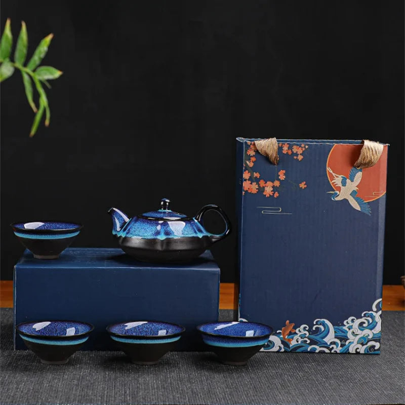 Jun Kiln Ceramic Tea Set