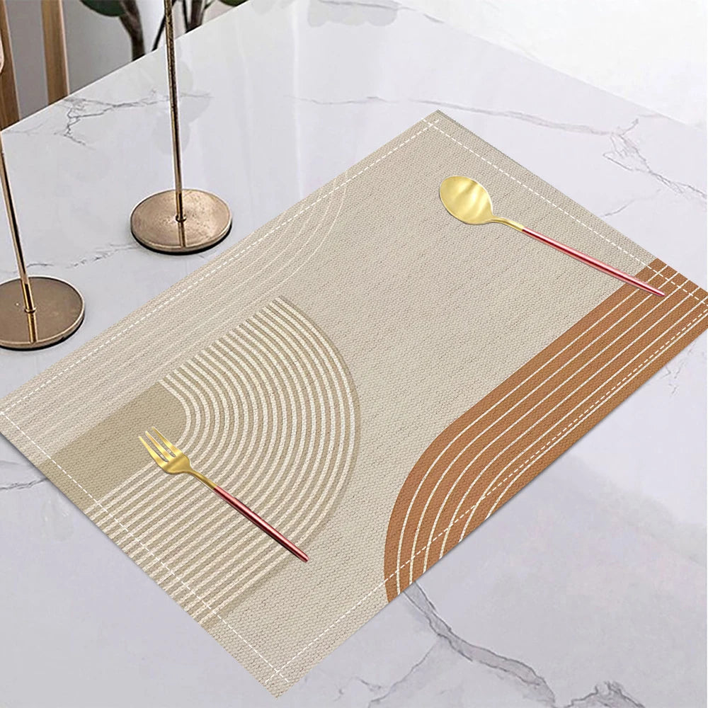 Yellow Geometric Placemat