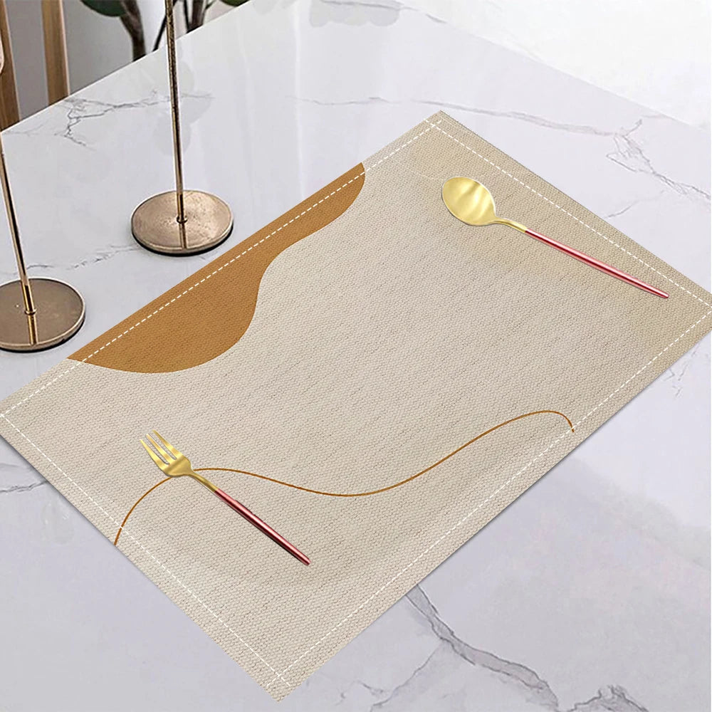 Yellow Geometric Placemat