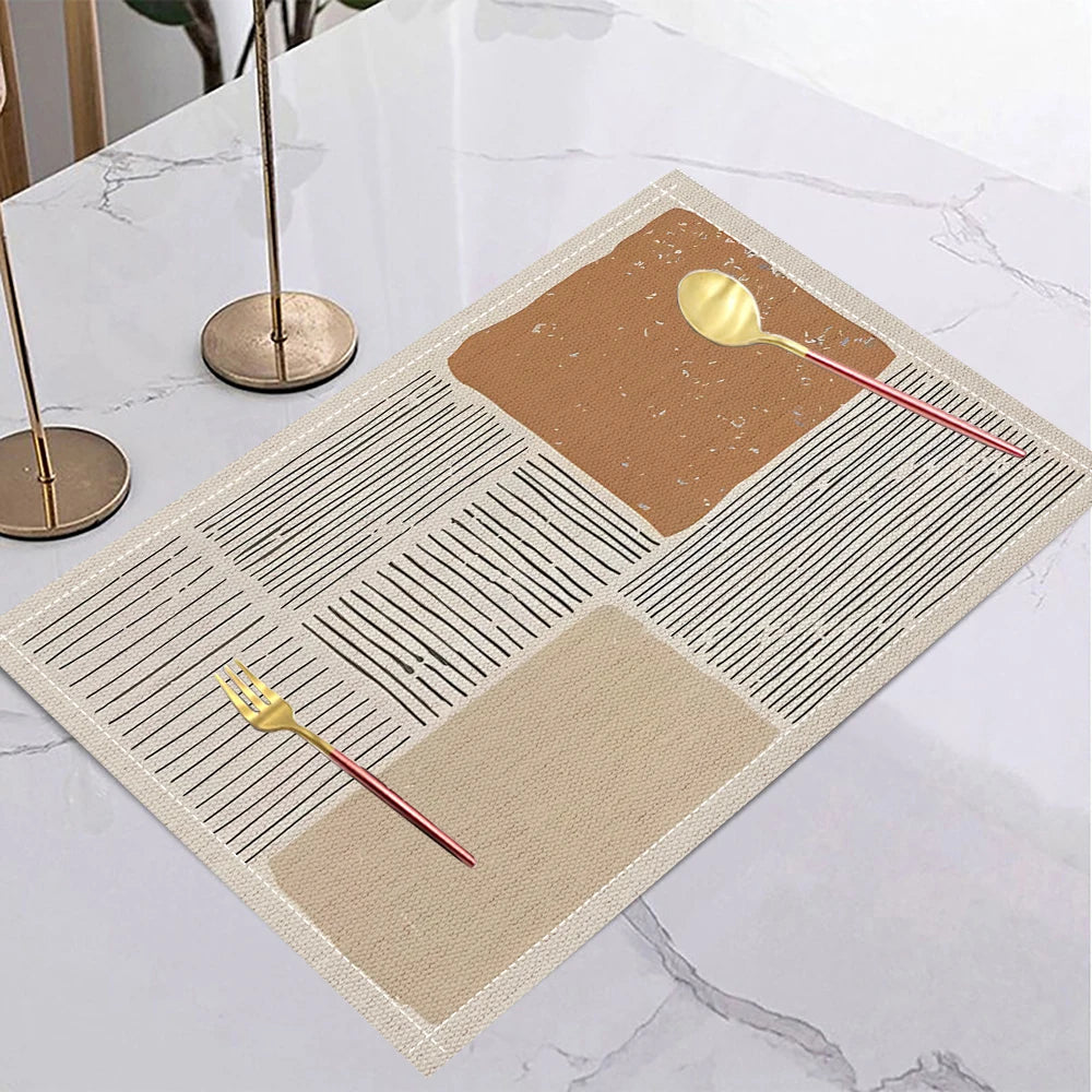 Yellow Geometric Placemat