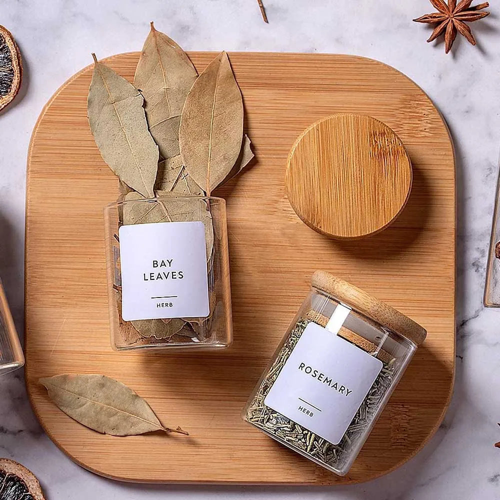 Glass Spice Storage Jars