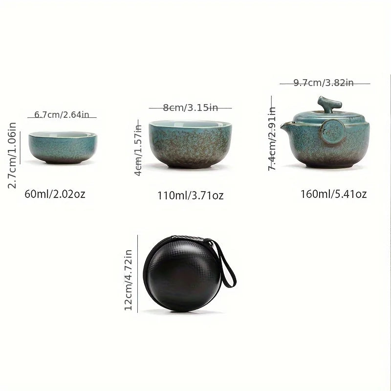 Japanese Travel Tea Set with Case