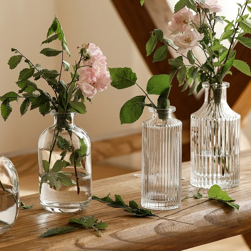 Mini Transparent Glass Vase
