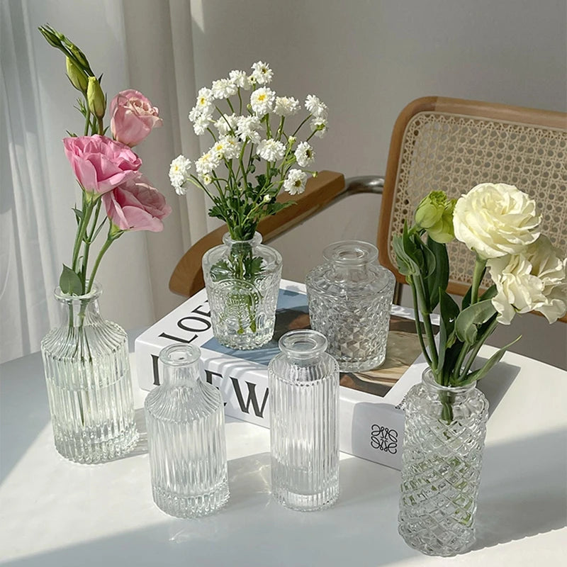 Mini Transparent Glass Vase