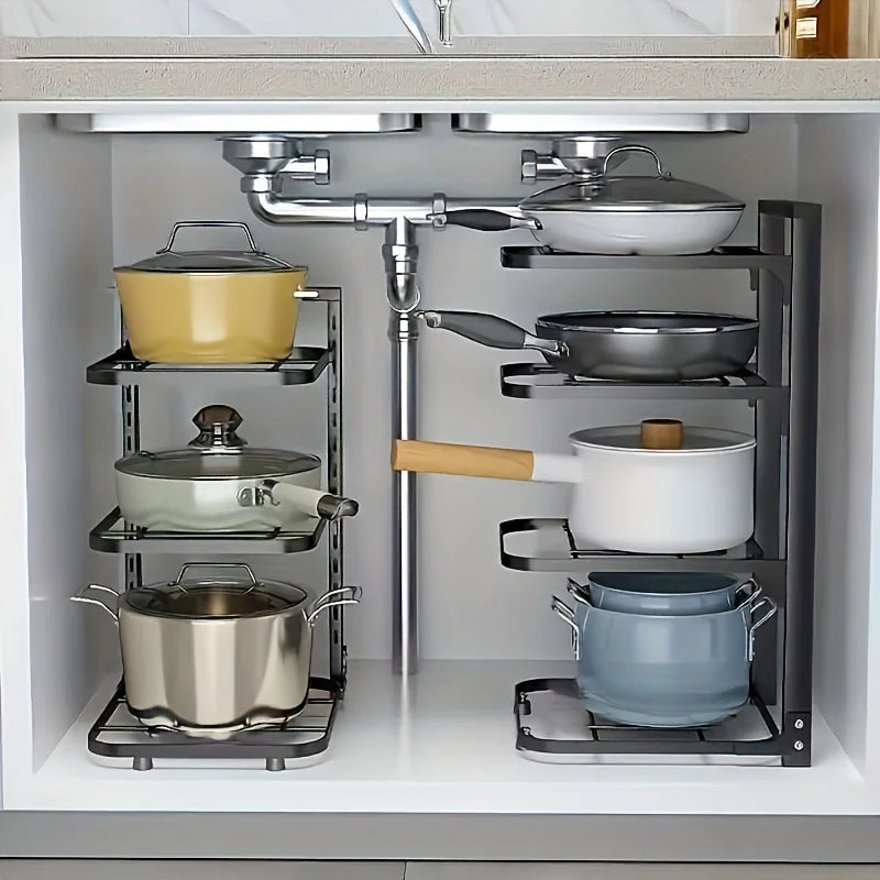 Adjustable Stainless Steel Pot Rack