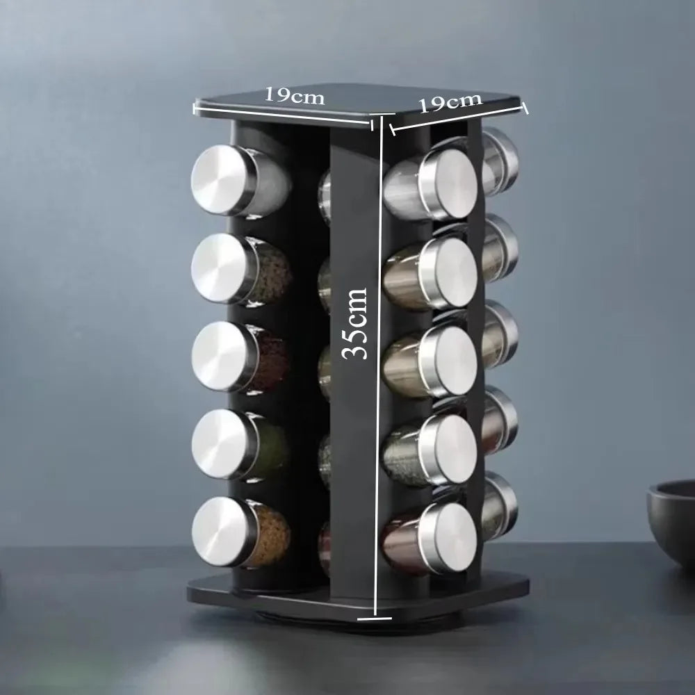 360° Rotating Spice Rack Organizer