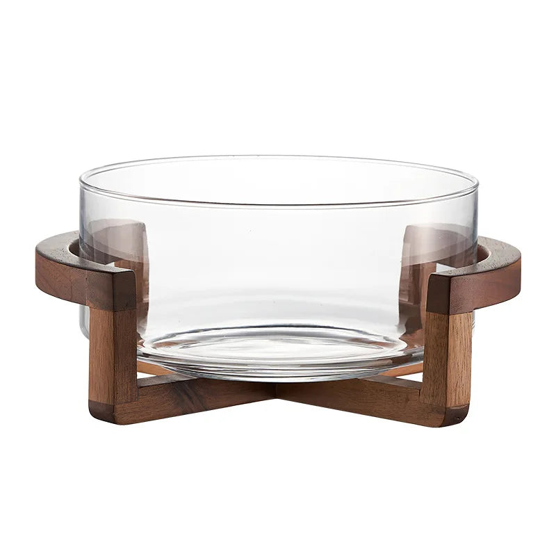 Glass Salad Serving Bowl