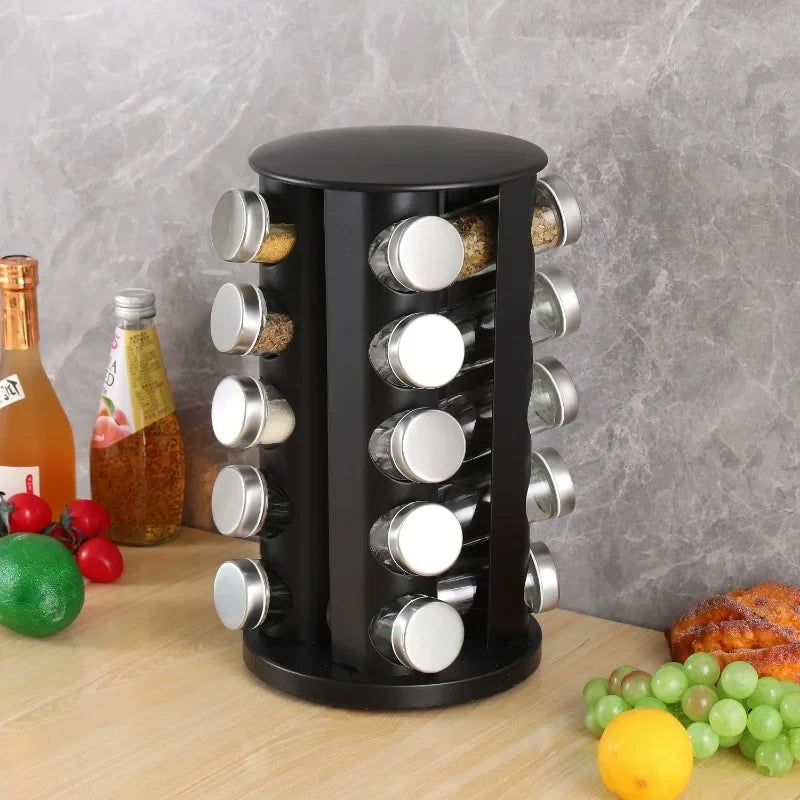 360° Rotating Spice Rack Organizer