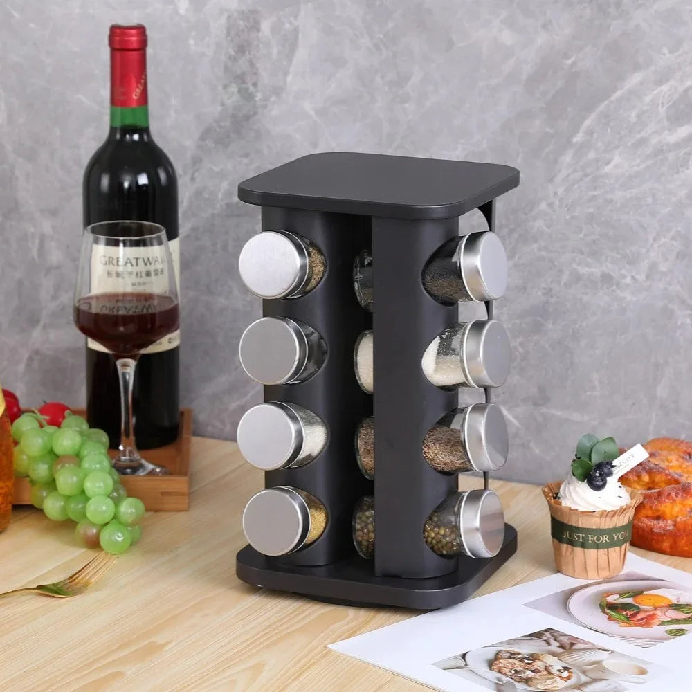360° Rotating Spice Rack Organizer