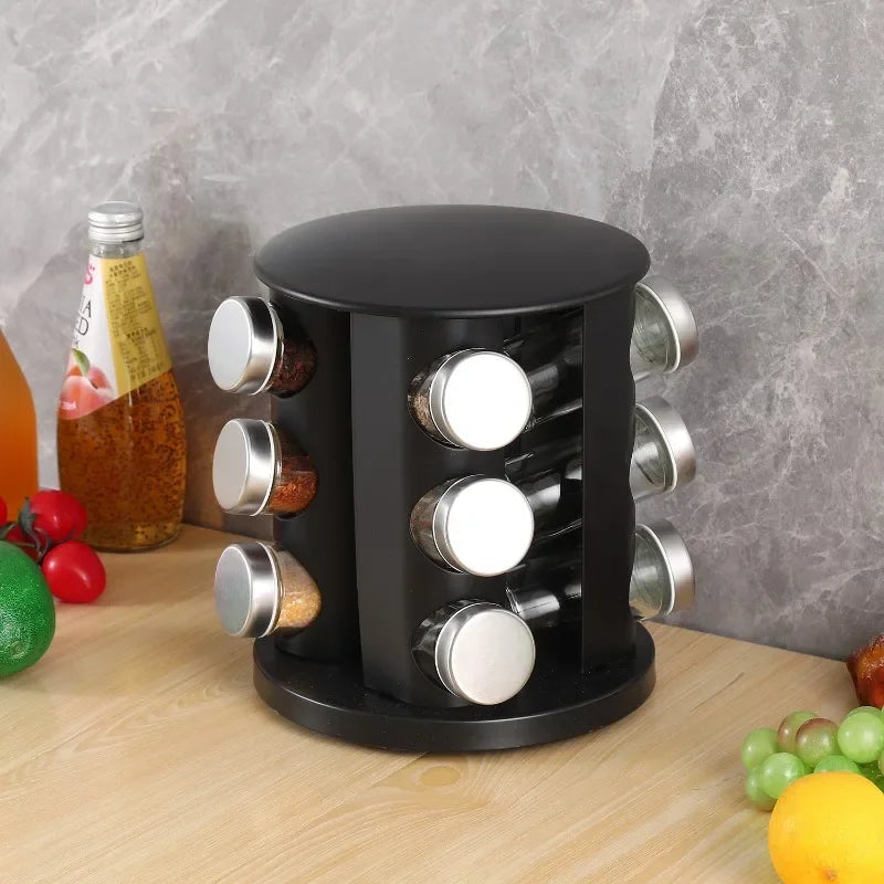 360° Rotating Spice Rack Organizer