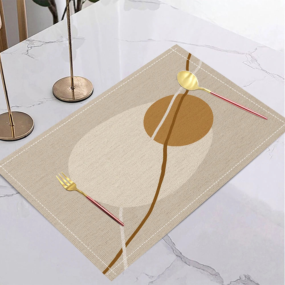 Yellow Geometric Placemat