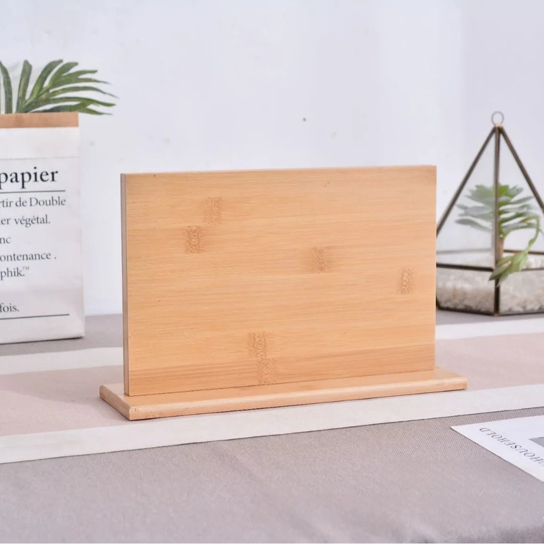 Magnetic Acacia Wood Knife Block