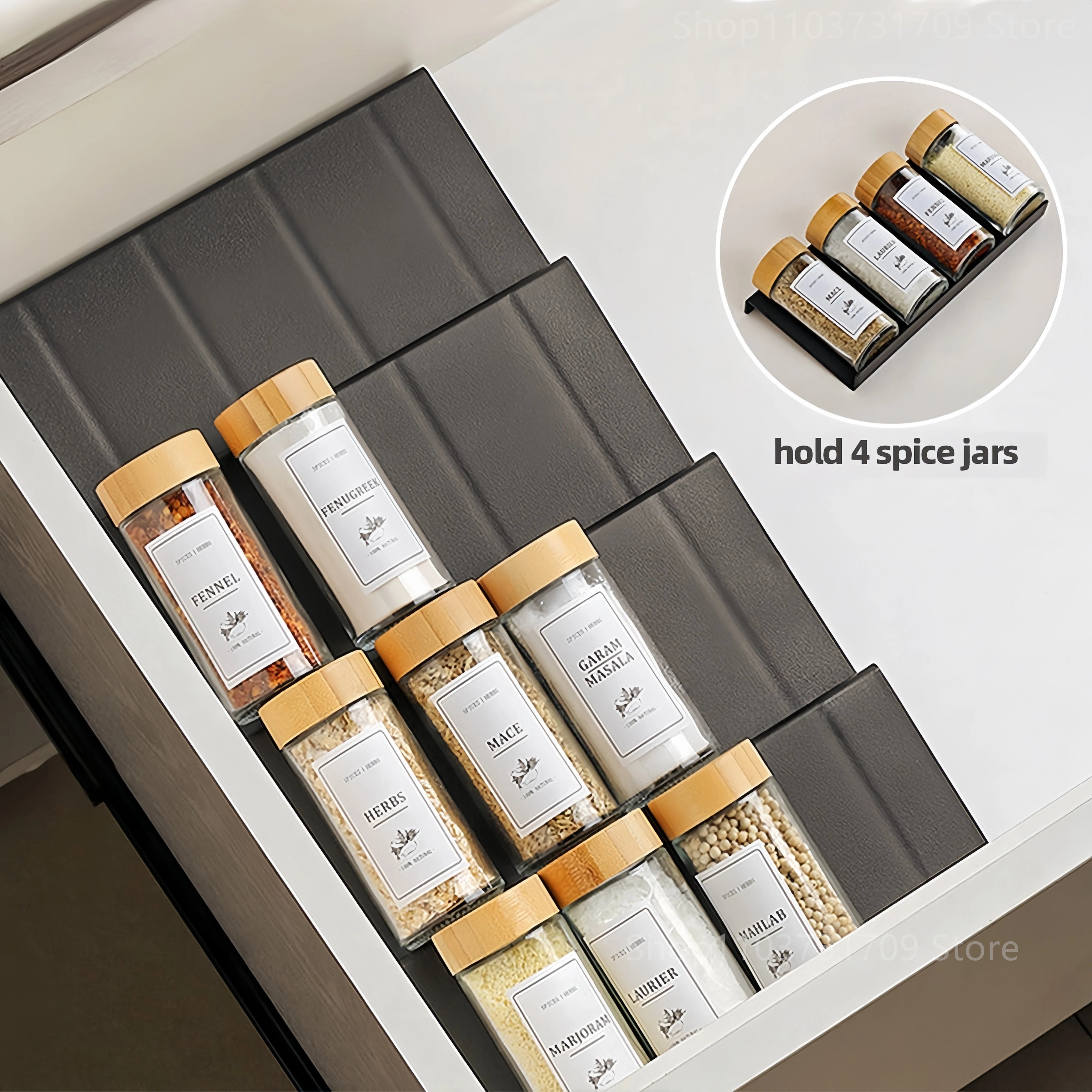 Tier Spice Drawer Organizer