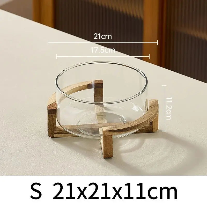 Glass Salad Serving Bowl