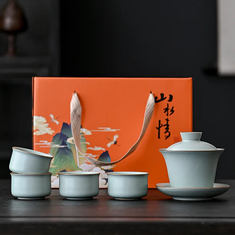 Ru Kiln Gongfu Tea Set