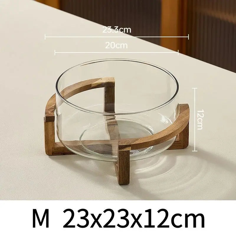 Glass Salad Serving Bowl